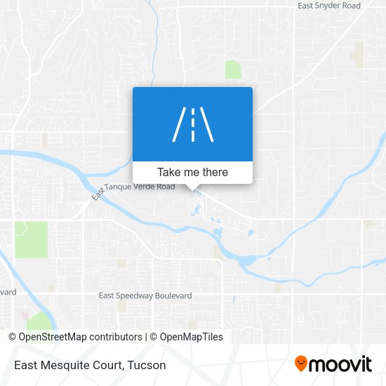 Mapa de East Mesquite Court