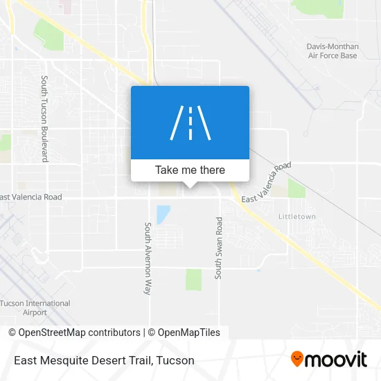 Mapa de East Mesquite Desert Trail