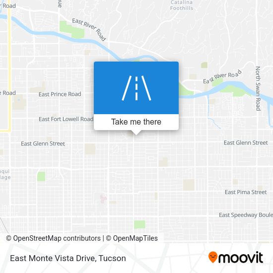 East Monte Vista Drive map