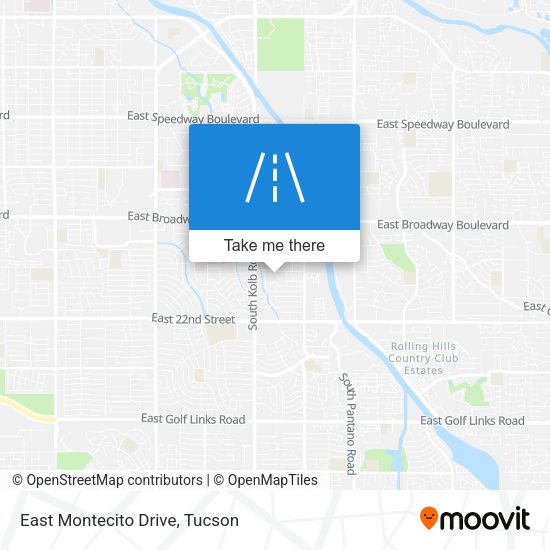East Montecito Drive map