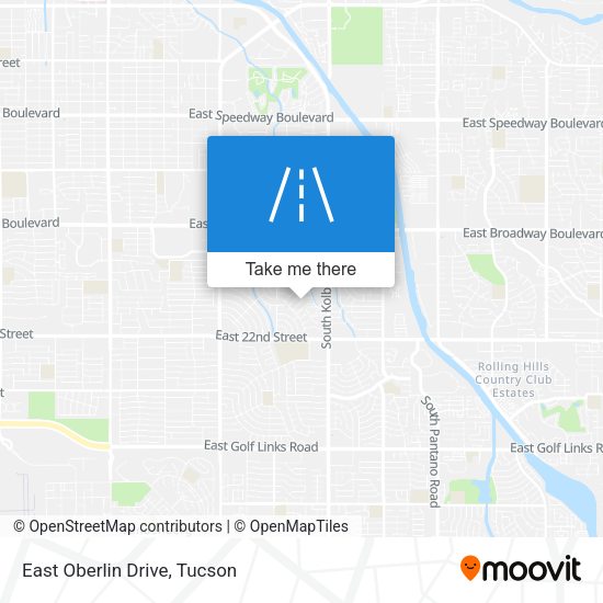 Mapa de East Oberlin Drive