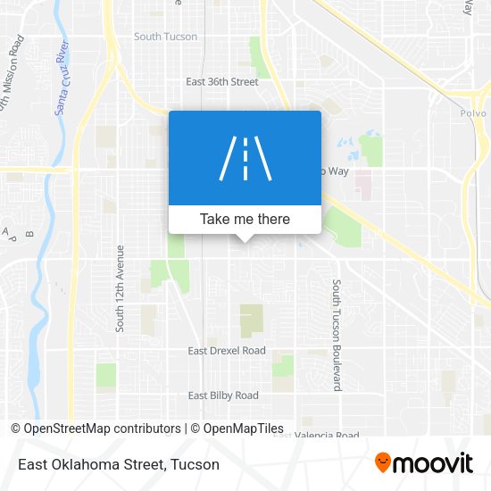 East Oklahoma Street map