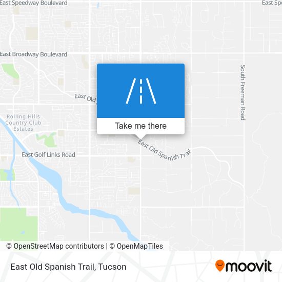 East Old Spanish Trail map