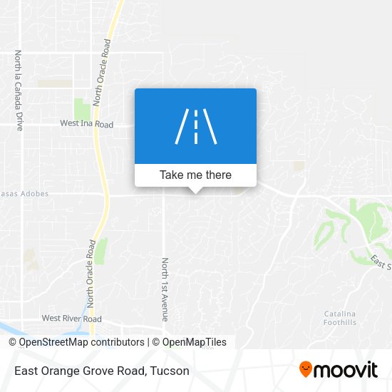 Mapa de East Orange Grove Road