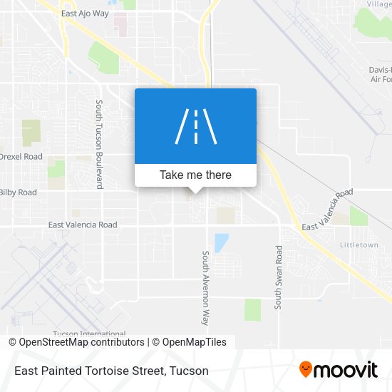 Mapa de East Painted Tortoise Street