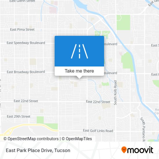 Mapa de East Park Place Drive