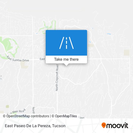 East Paseo De La Pereza map
