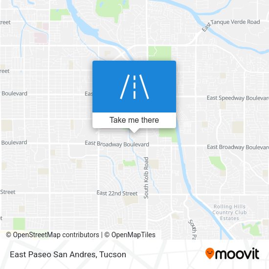 East Paseo San Andres map