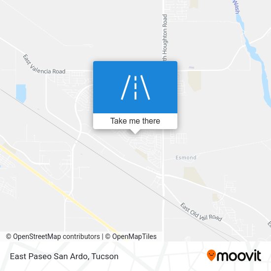 Mapa de East Paseo San Ardo