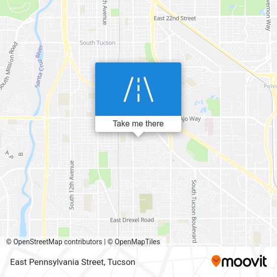 Mapa de East Pennsylvania Street
