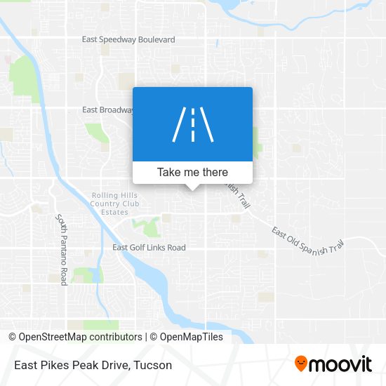 East Pikes Peak Drive map