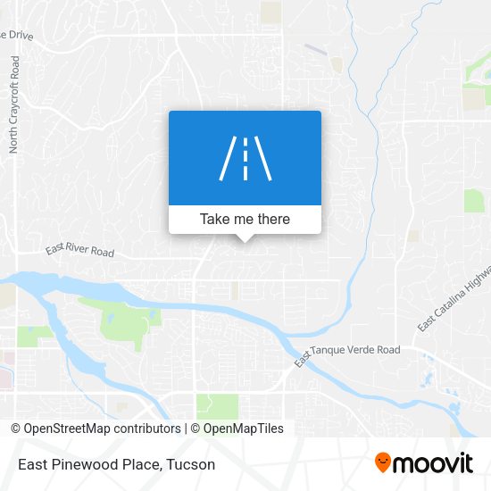 East Pinewood Place map