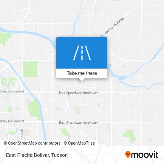 East Placita Bolivar map