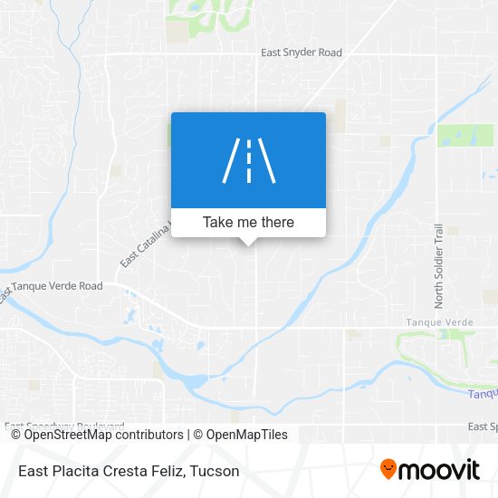 East Placita Cresta Feliz map