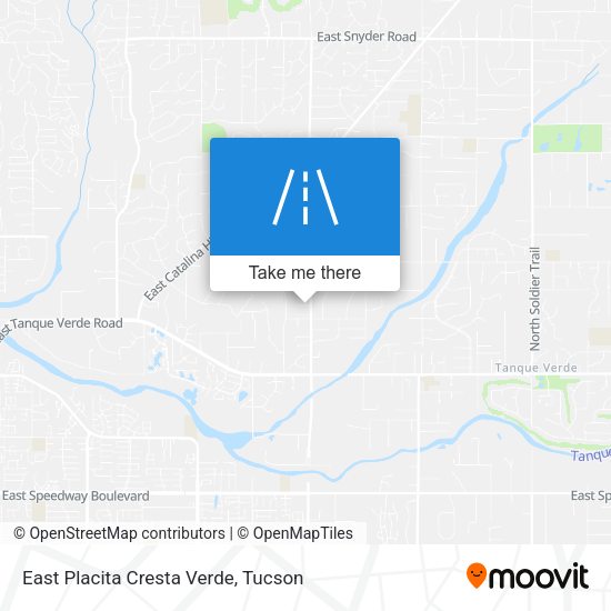 East Placita Cresta Verde map