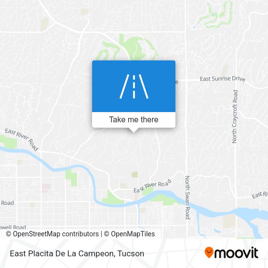 East Placita De La Campeon map