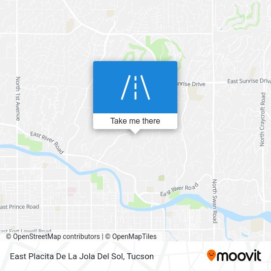East Placita De La Jola Del Sol map