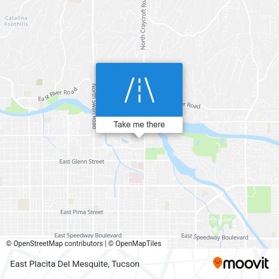 East Placita Del Mesquite map