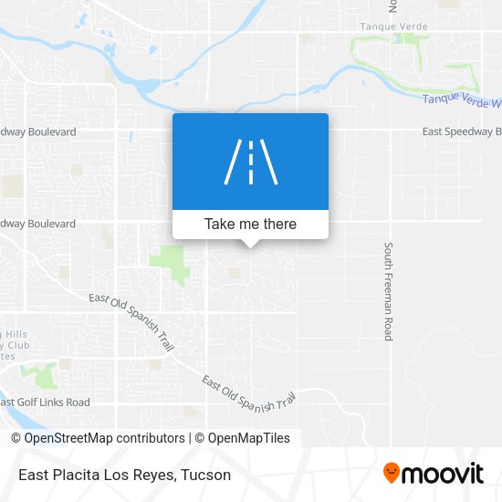 East Placita Los Reyes map