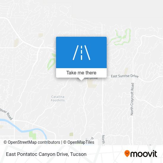 Mapa de East Pontatoc Canyon Drive