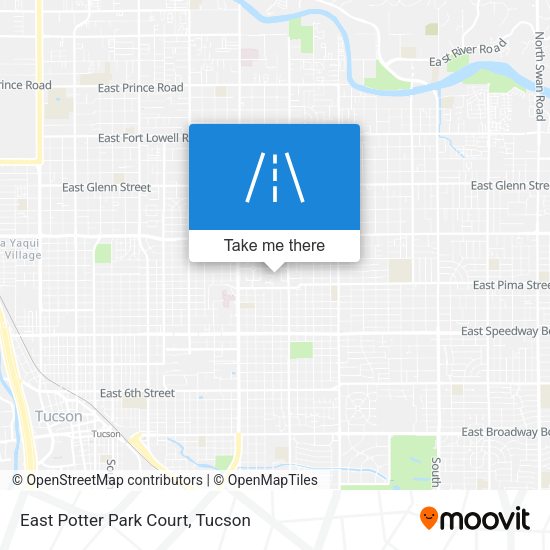 East Potter Park Court map