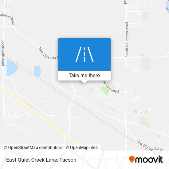 East Quiet Creek Lane map