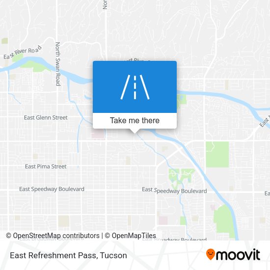 East Refreshment Pass map