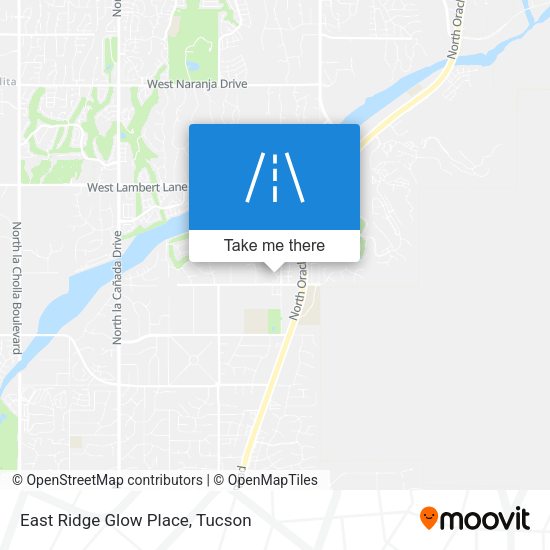 East Ridge Glow Place map