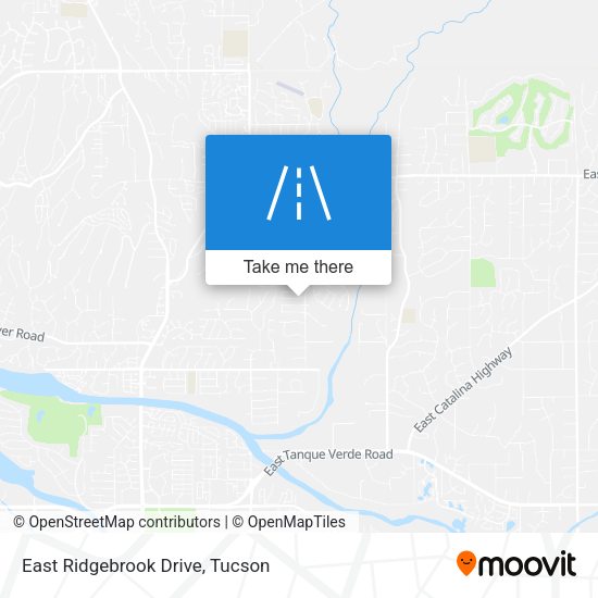 East Ridgebrook Drive map