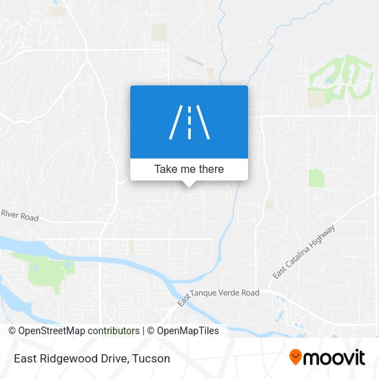East Ridgewood Drive map