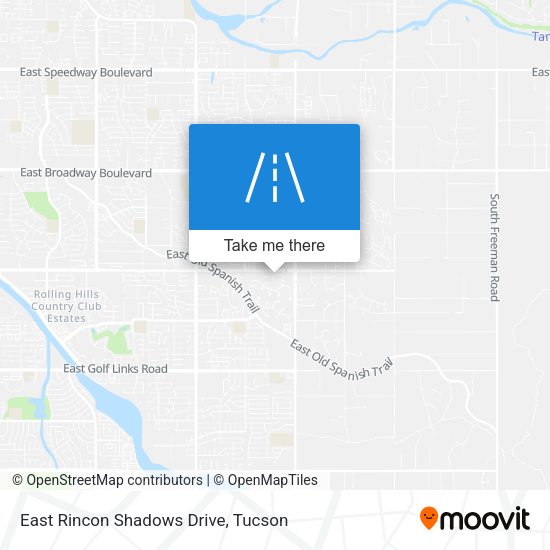 East Rincon Shadows Drive map