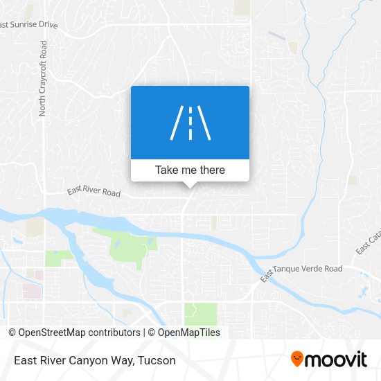 Mapa de East River Canyon Way