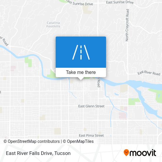 East River Falls Drive map
