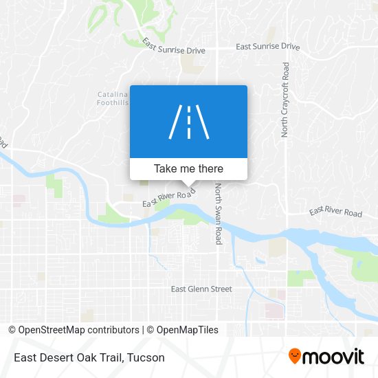 East Desert Oak Trail map