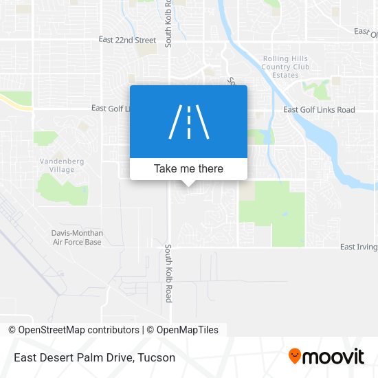 East Desert Palm Drive map