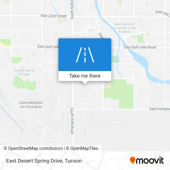 East Desert Spring Drive map