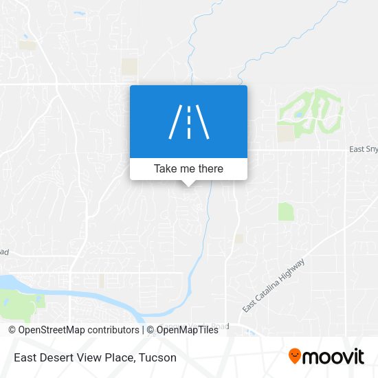 East Desert View Place map