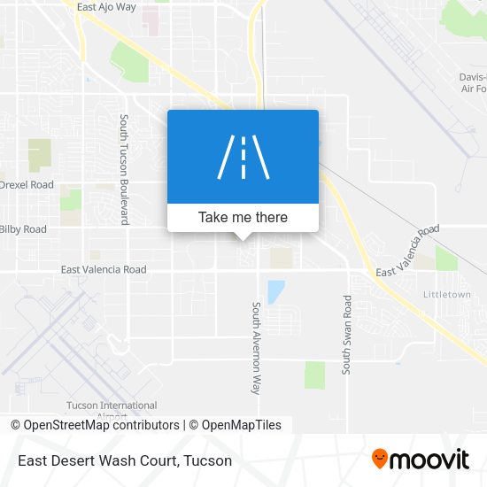 East Desert Wash Court map