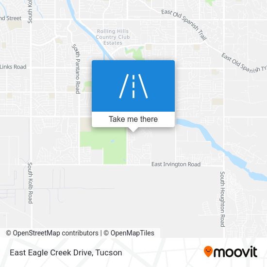 Mapa de East Eagle Creek Drive