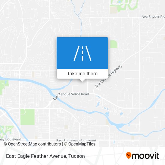 East Eagle Feather Avenue map