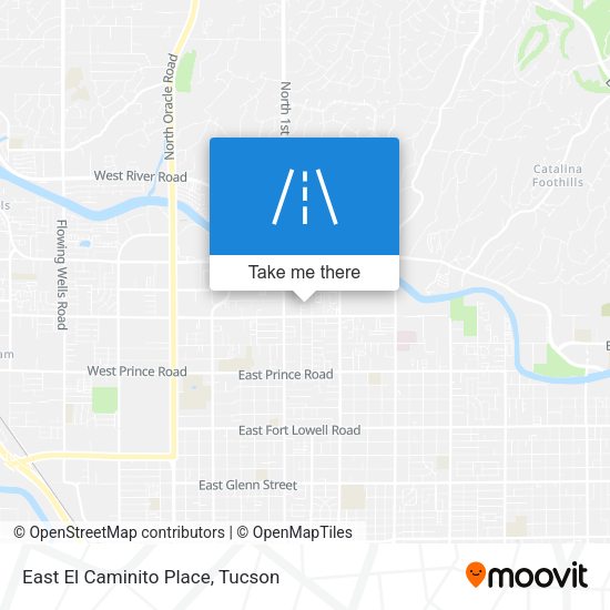East El Caminito Place map
