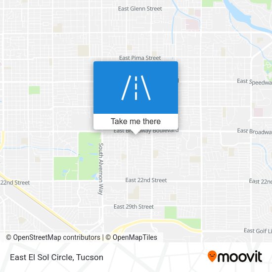 East El Sol Circle map