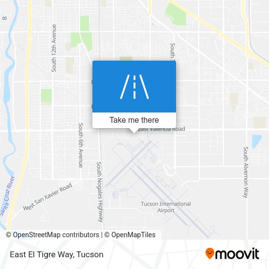 Mapa de East El Tigre Way