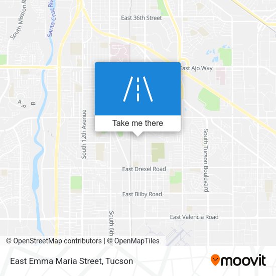 East Emma Maria Street map