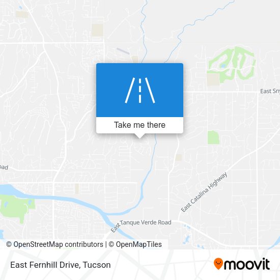 East Fernhill Drive map