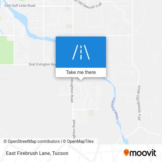 East Firebrush Lane map