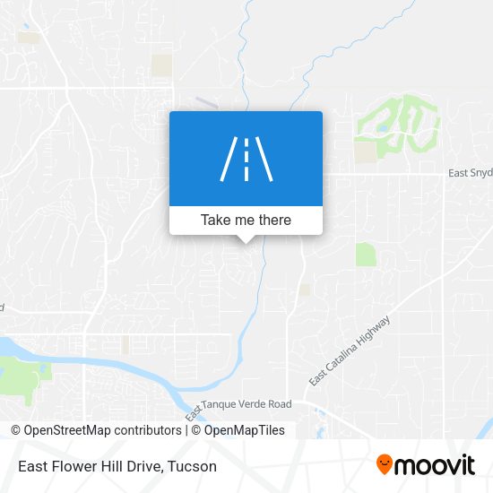 East Flower Hill Drive map