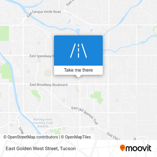 East Golden West Street map