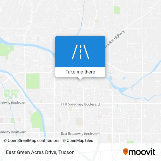 Mapa de East Green Acres Drive