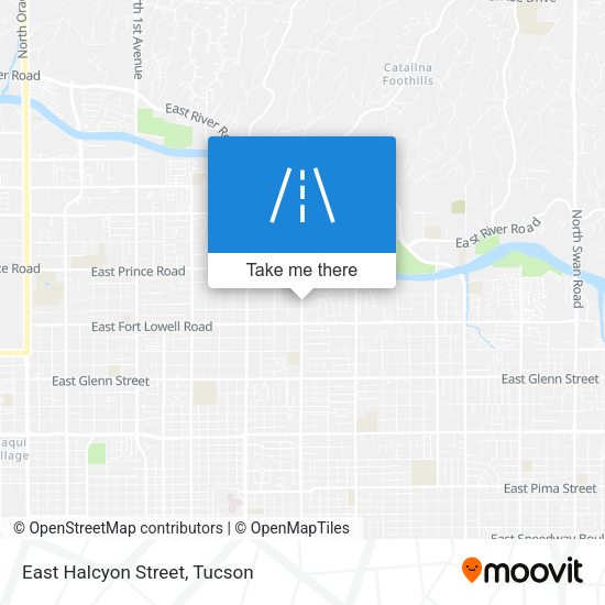 Mapa de East Halcyon Street
